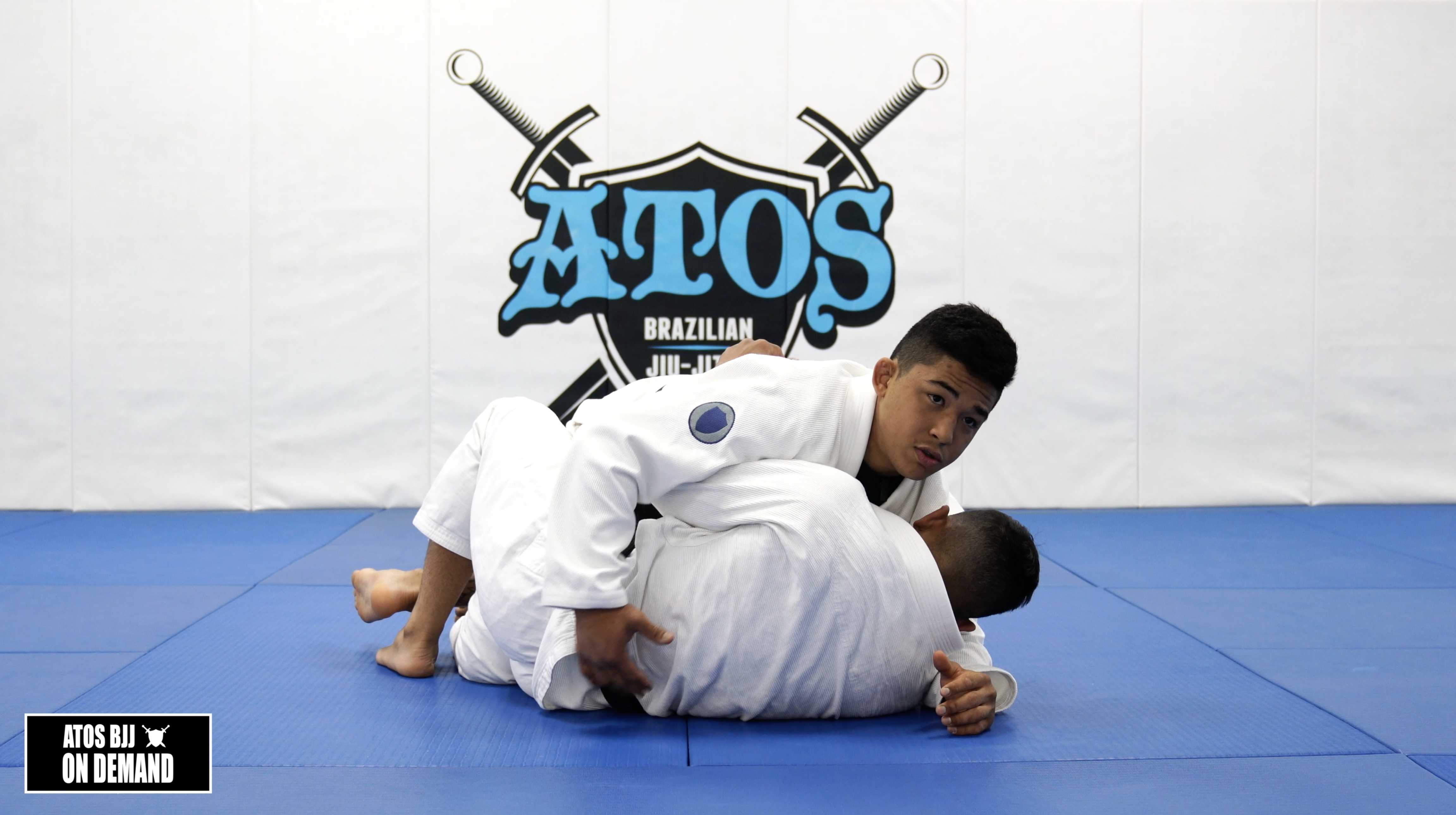 Half Guard Pass to Mount Position