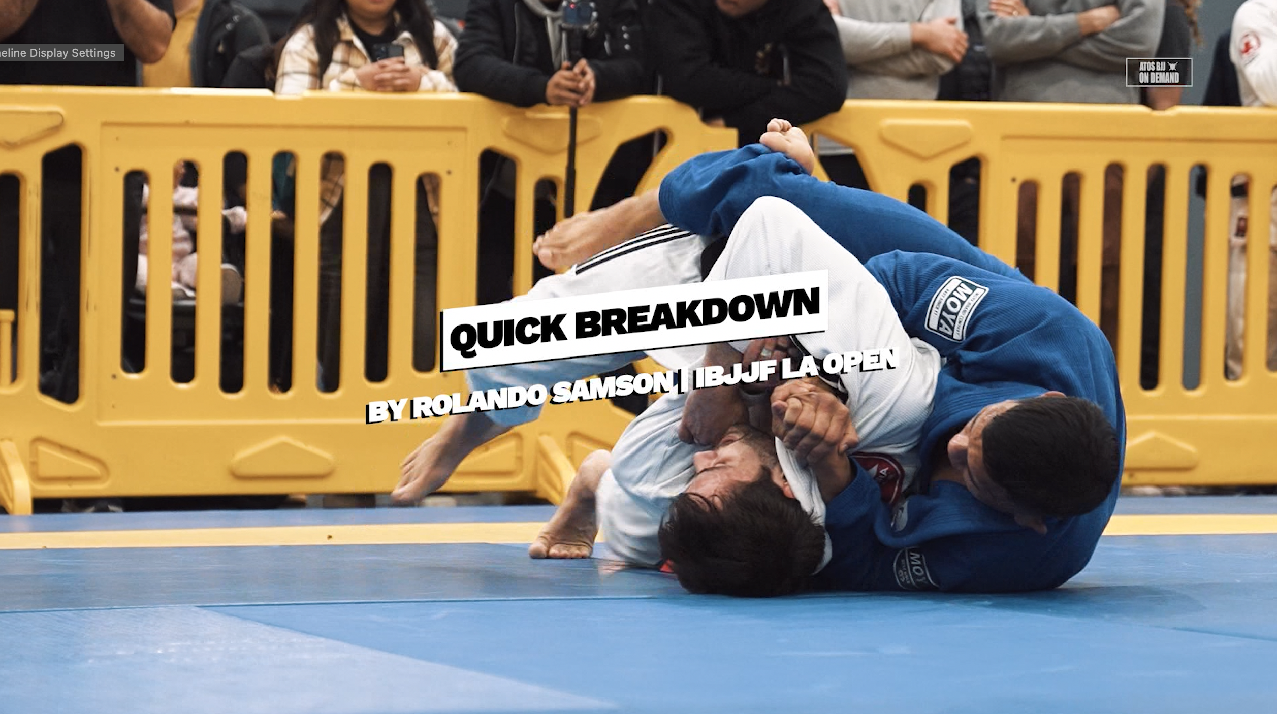 A Quick Breakdown On Samson’s Arm Bar Attempt Transitioning To The Back Take 