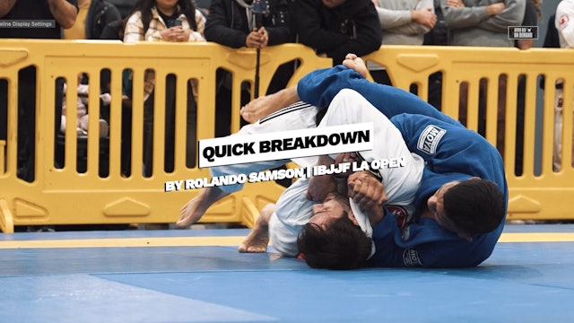A Quick Breakdown On Samson’s Arm Bar Attempt Transitioning To The Back Take 