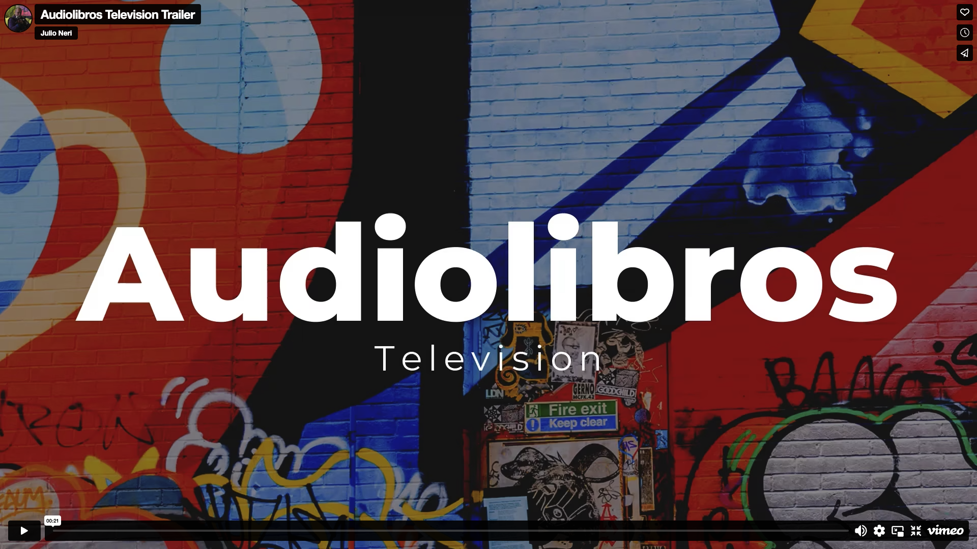 Audiolibros Television Trailer