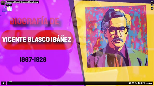 Biografía de Vicente Blasco Ibáñez (Podcast)