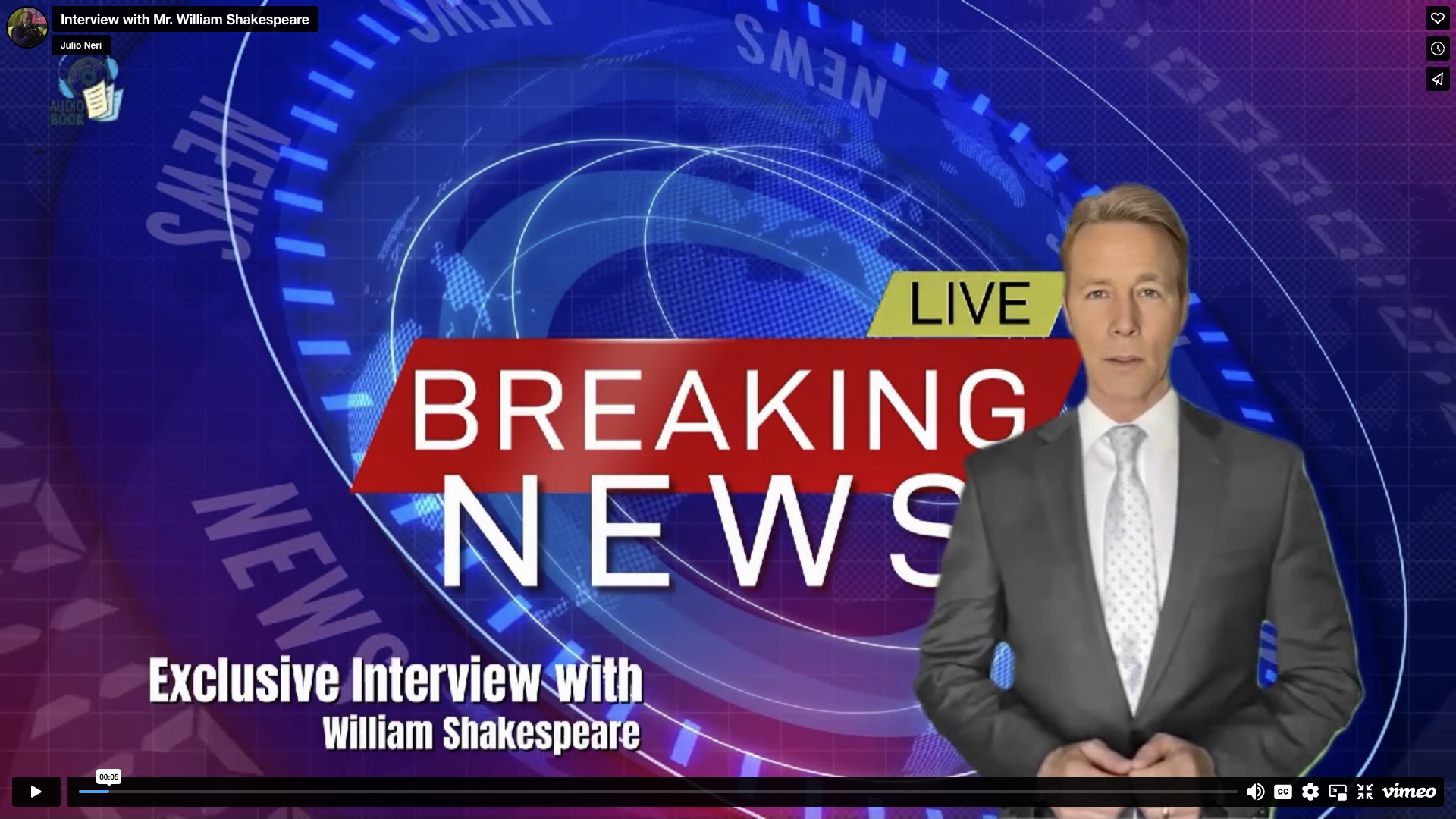 Interview with Mr. William Shakespeare