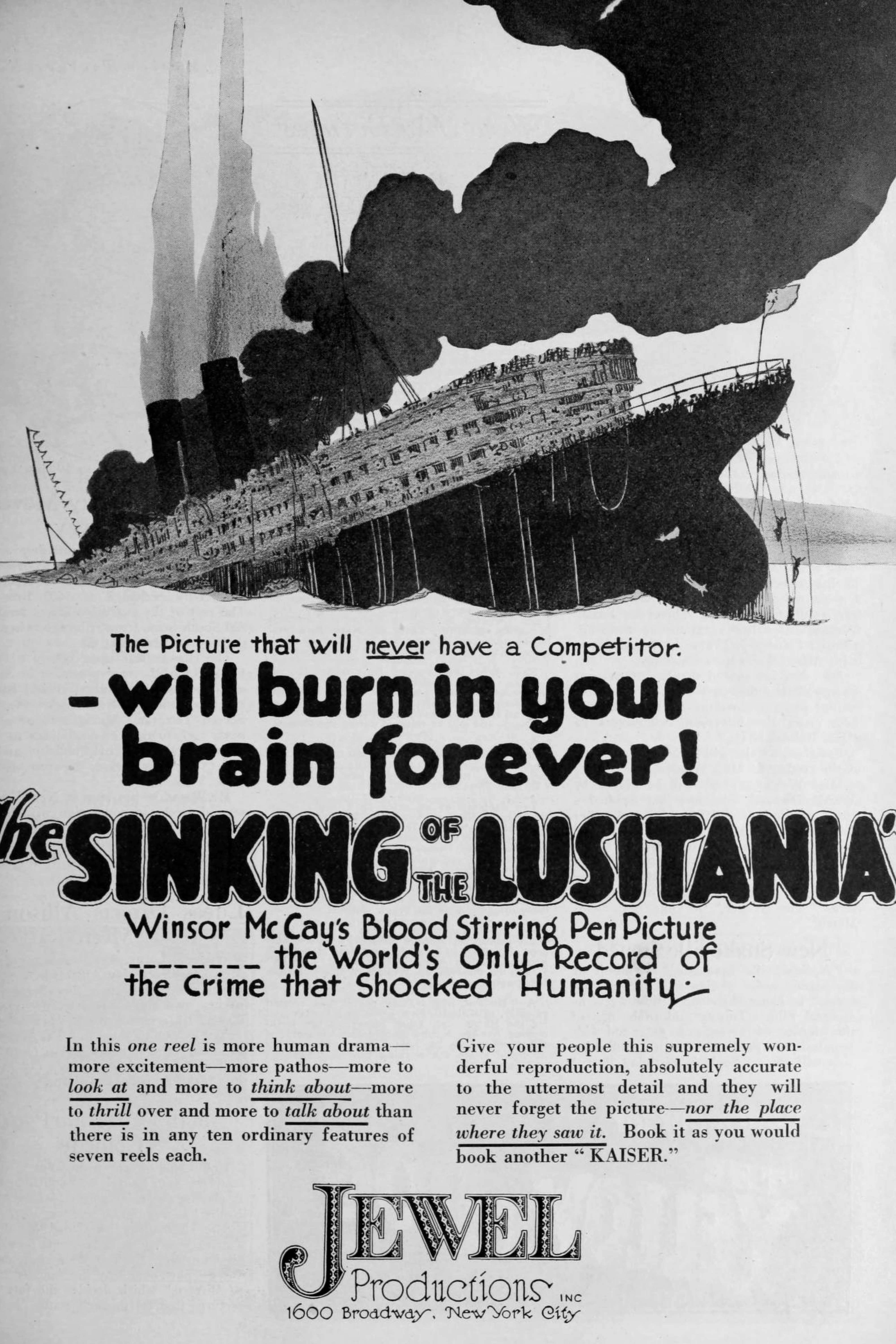 The Sinking of the Lusitania (1918)
