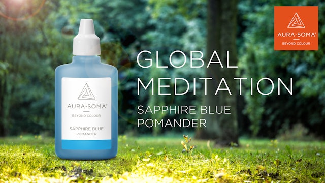 12. Global Meditation | Sapphire Blue Pomander 