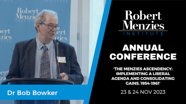 Dr Bob Bowker: Menzies, Eisenhower and Suez