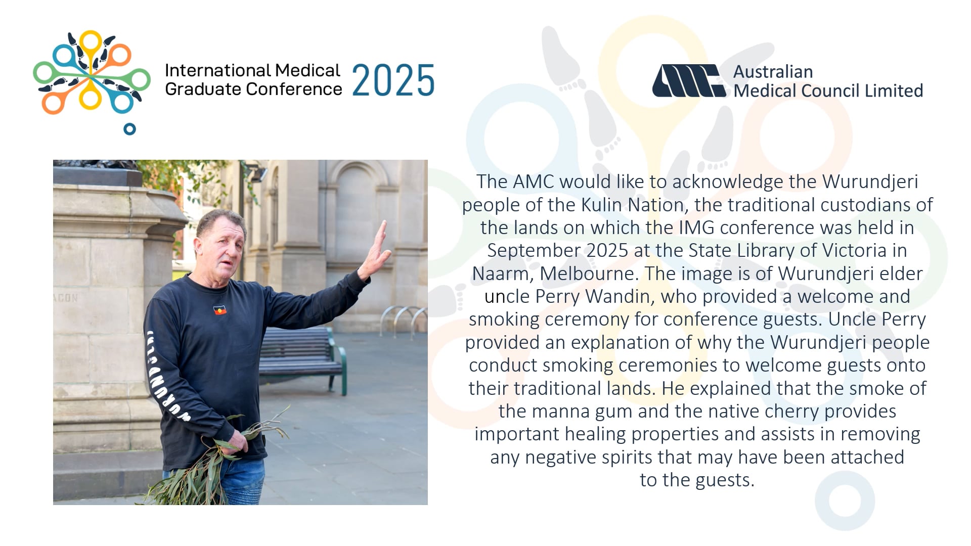 International Medical Graduate Conference 2025 Acknowledgement of Country
