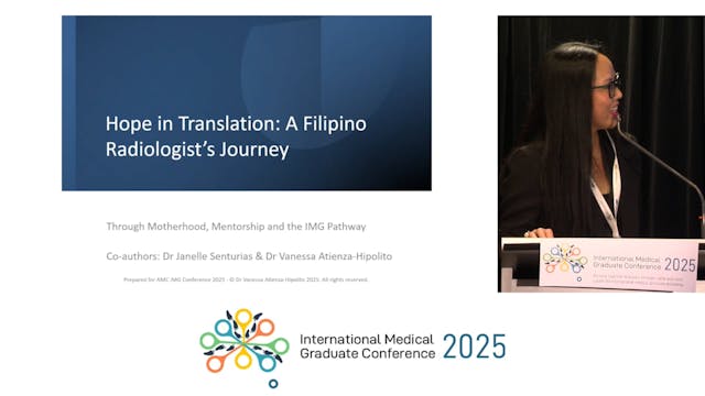 Stream 3 - Oral Presentation: Vanessa Atienza-Hipolito