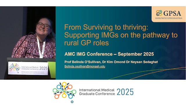 Stream 1 - Oral Presentation: Belinda O'Sullivan and Kim Ormond