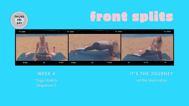 Front Splits | Week 4 | Yoga Stretch Sequence 2