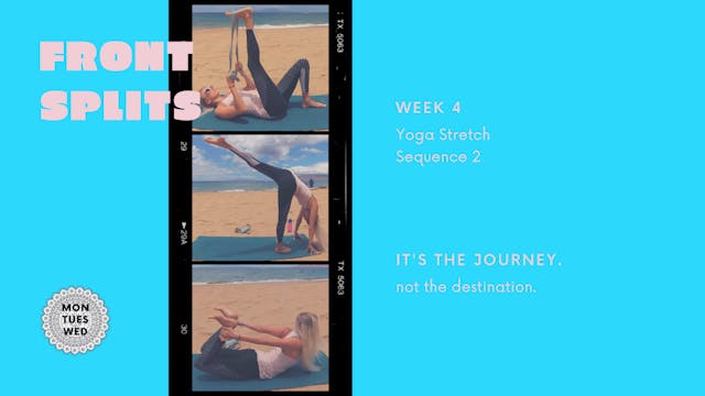 Front Splits | Week 4 | Yoga Stretch Sequence 1