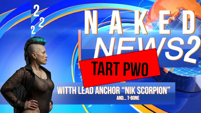Naked News Tuesday 2  *SPECIAL REPORT AGAIN* with Nik Scorpion