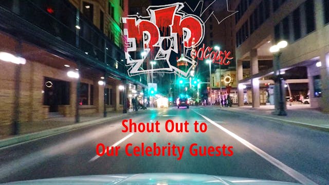 Celebrity guest shout out
