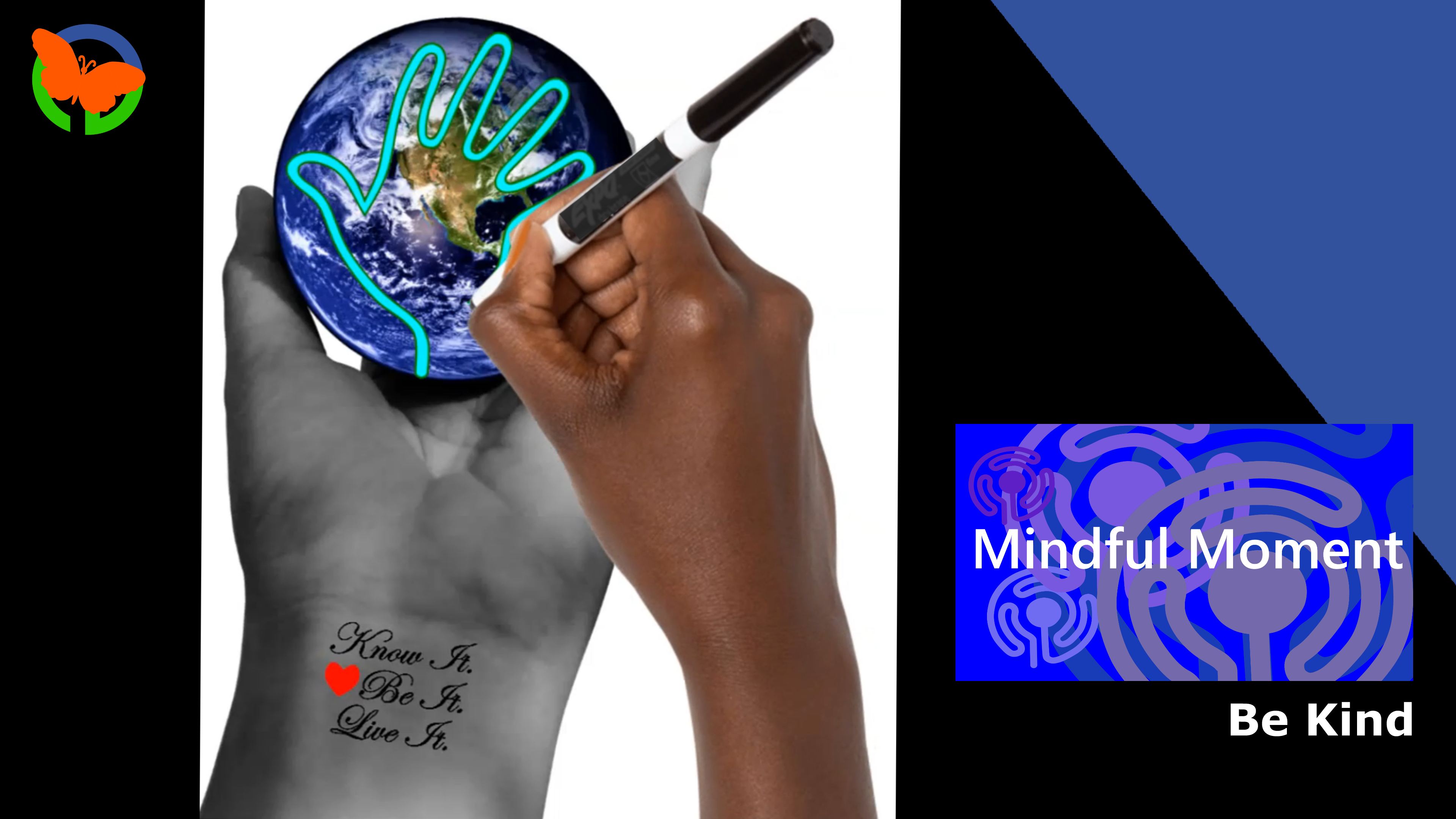 Digital Labyrinth Walk - Mindful Moment - Be Kind - Free Sample