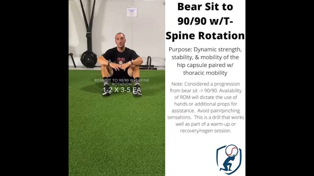 Hip mobility - Exercise 4 - Bear sit ...