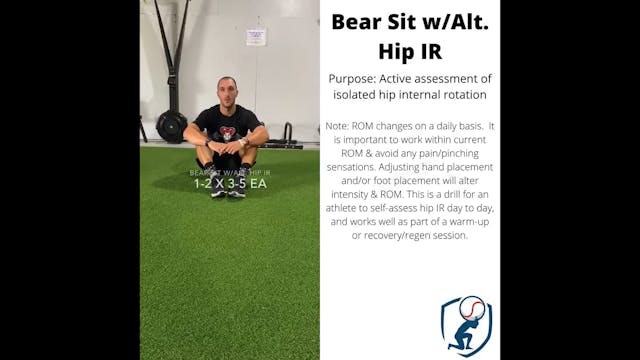 Hip mobility - Exercise 2 - Bear sit ...