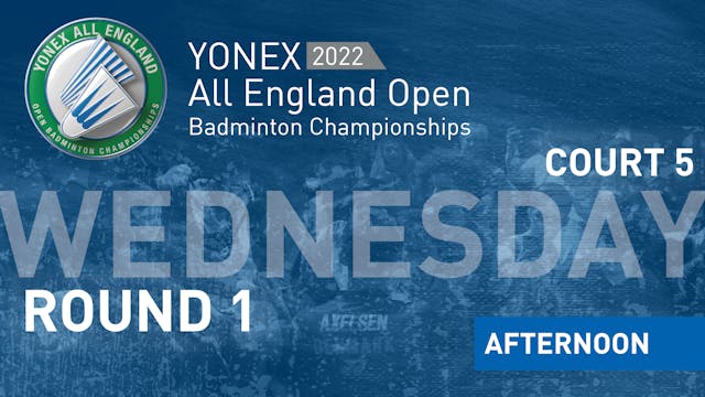 YAE2022 | Wednesday 16th March | Court 5 | Afternoon