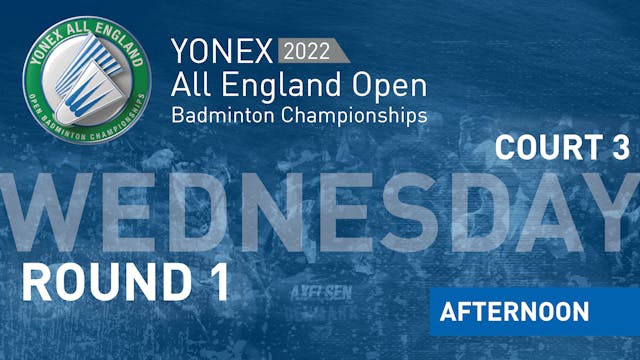 YAE2022 | Wednesday 16th March | Court 3 | Afternoon