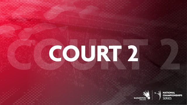 Court 2 | Saturday 21st August | Afternoon | Round 1&2