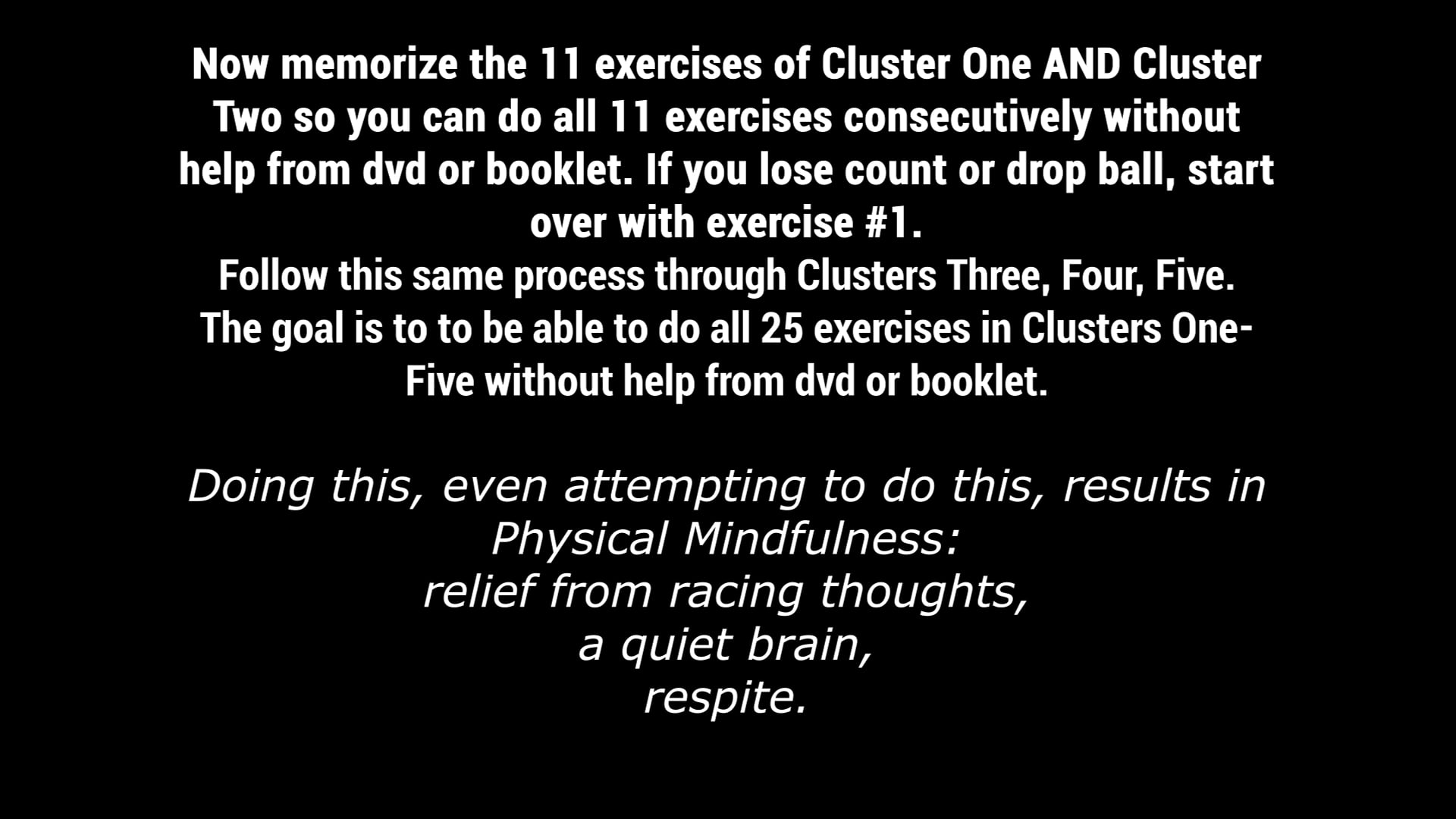 Cluster Three with introduction