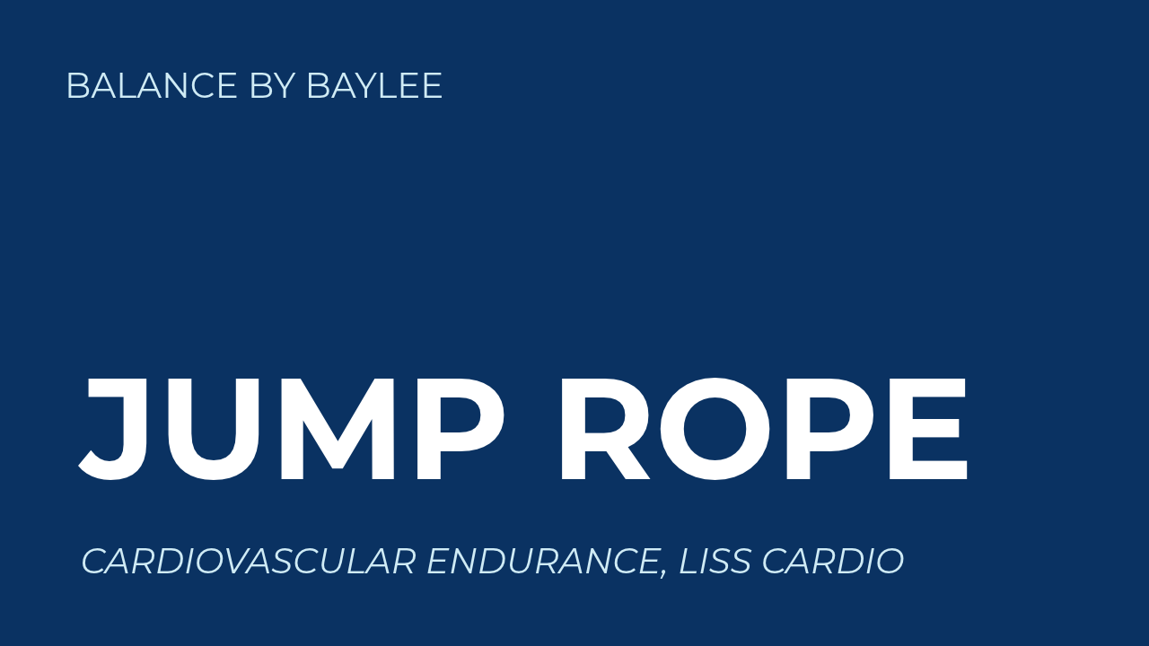 JUMP ROPE | CARDIO