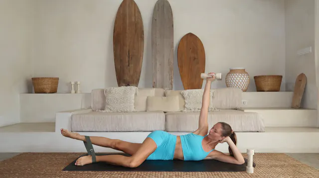 28 Min Elevated Side, Arm & Ab Series