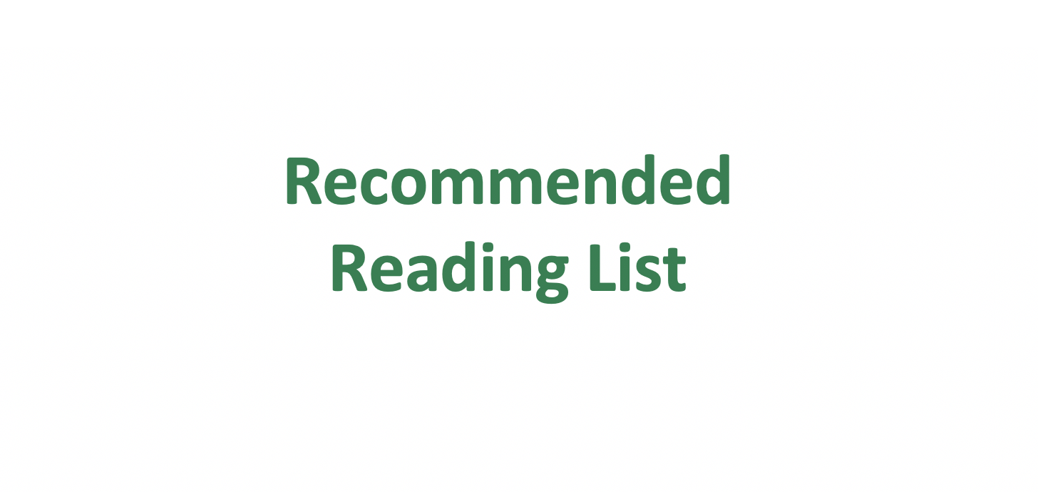 Recommended Reading List