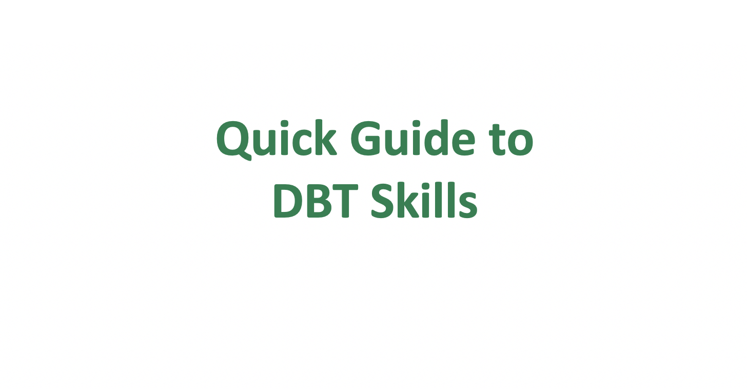 Quick Guide to DBT Skills 