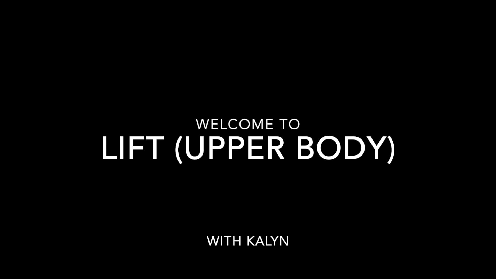 L I F T  (UPPER BODY) (19)