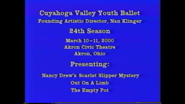 2000 Civic -24th season-Nancy Drew-Out on a Limb-The Empy Pot