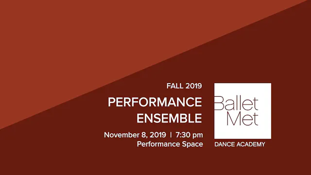 2019 Fall Performance Ensemble 11/8/2019