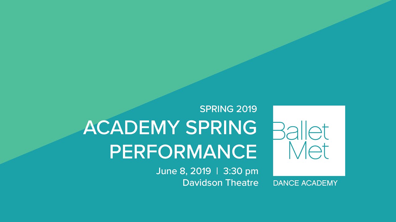 2019 Academy Spring Performance 6/8/2019 3:30pm