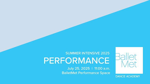 2025 Summer Intensive 07/25/2025 at 11am