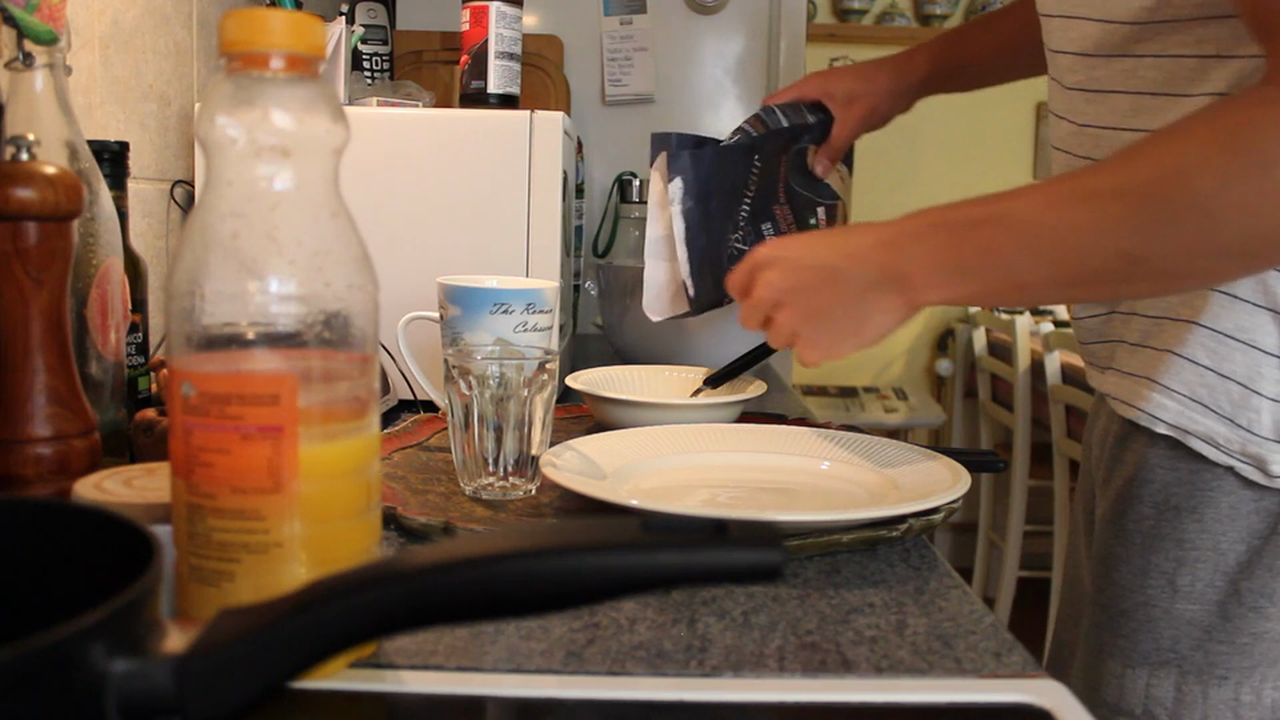 Breakfast before workout example