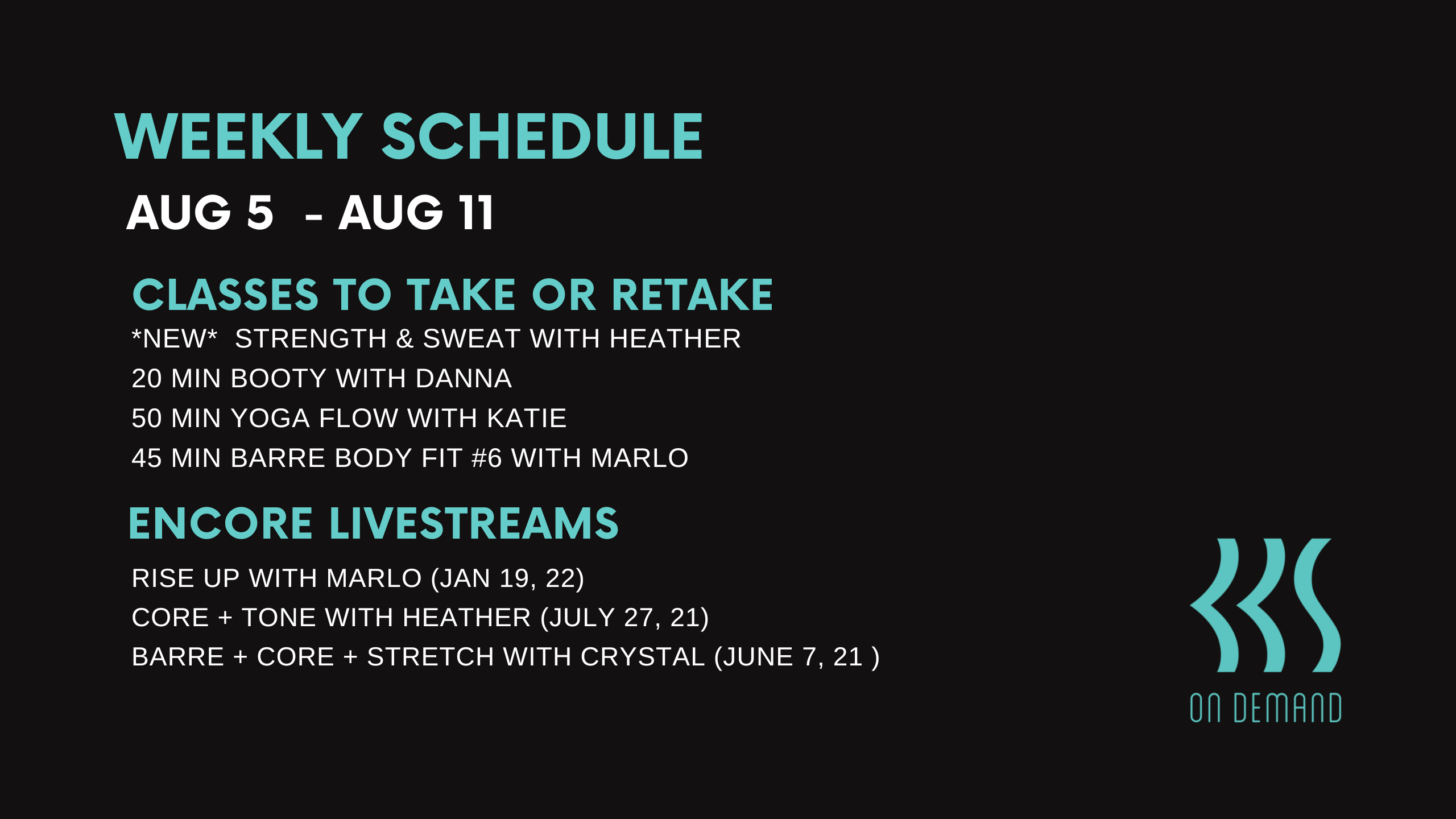 Aug 5 to Aug 11, 2022