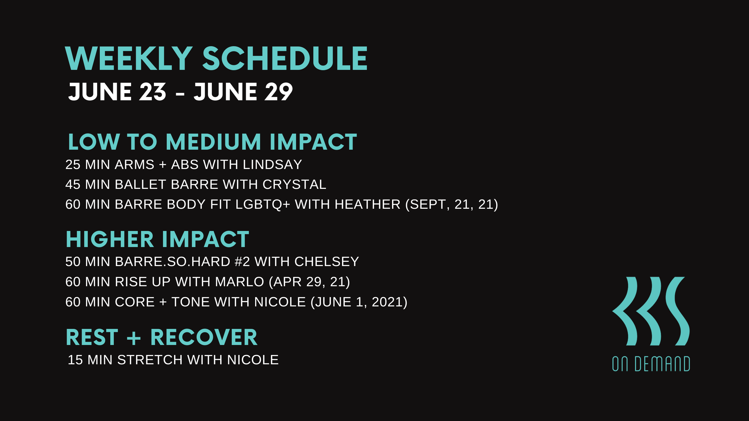 June 23 to June 29, 2023