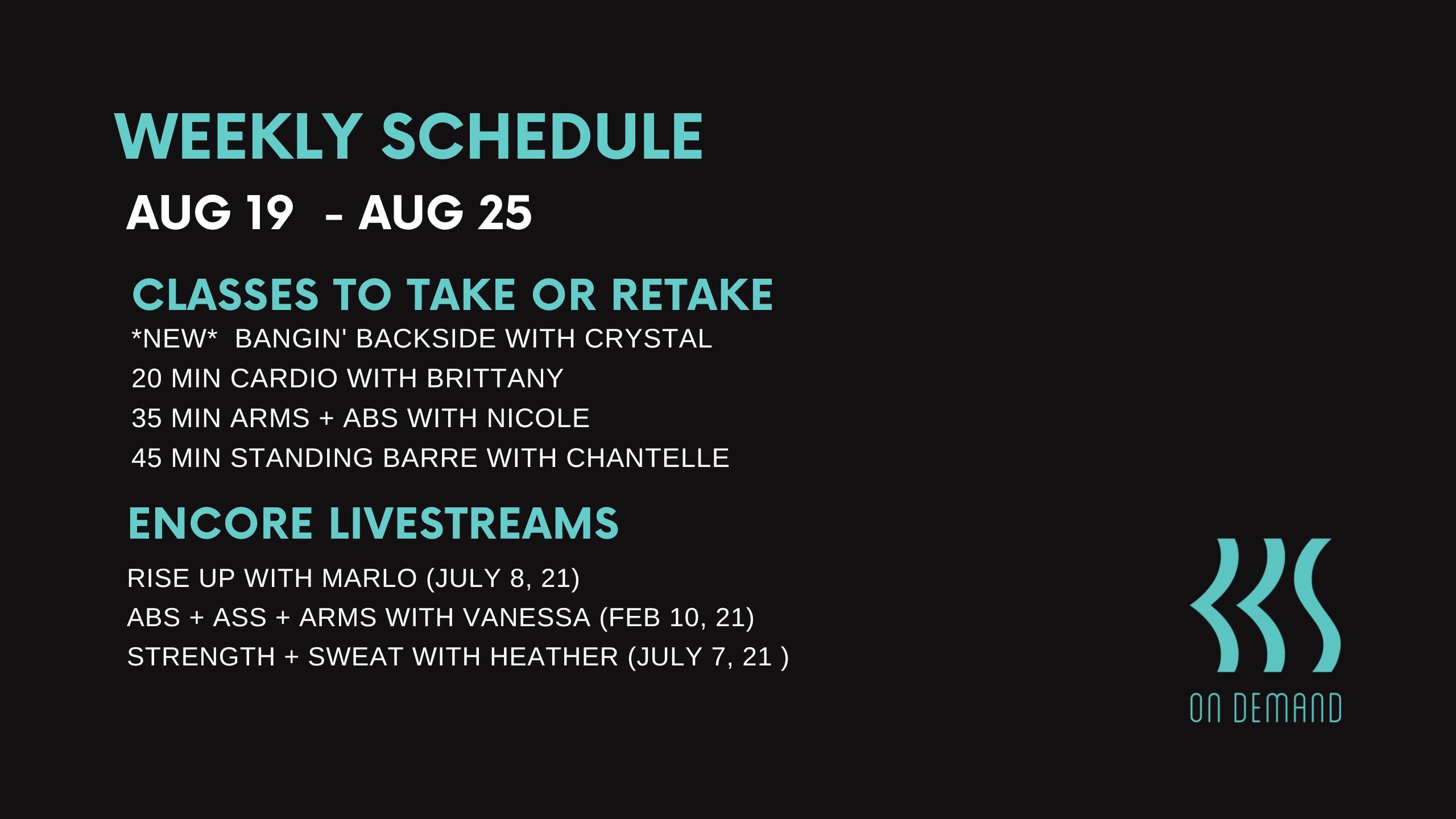 Aug 19 to Aug 25, 2022