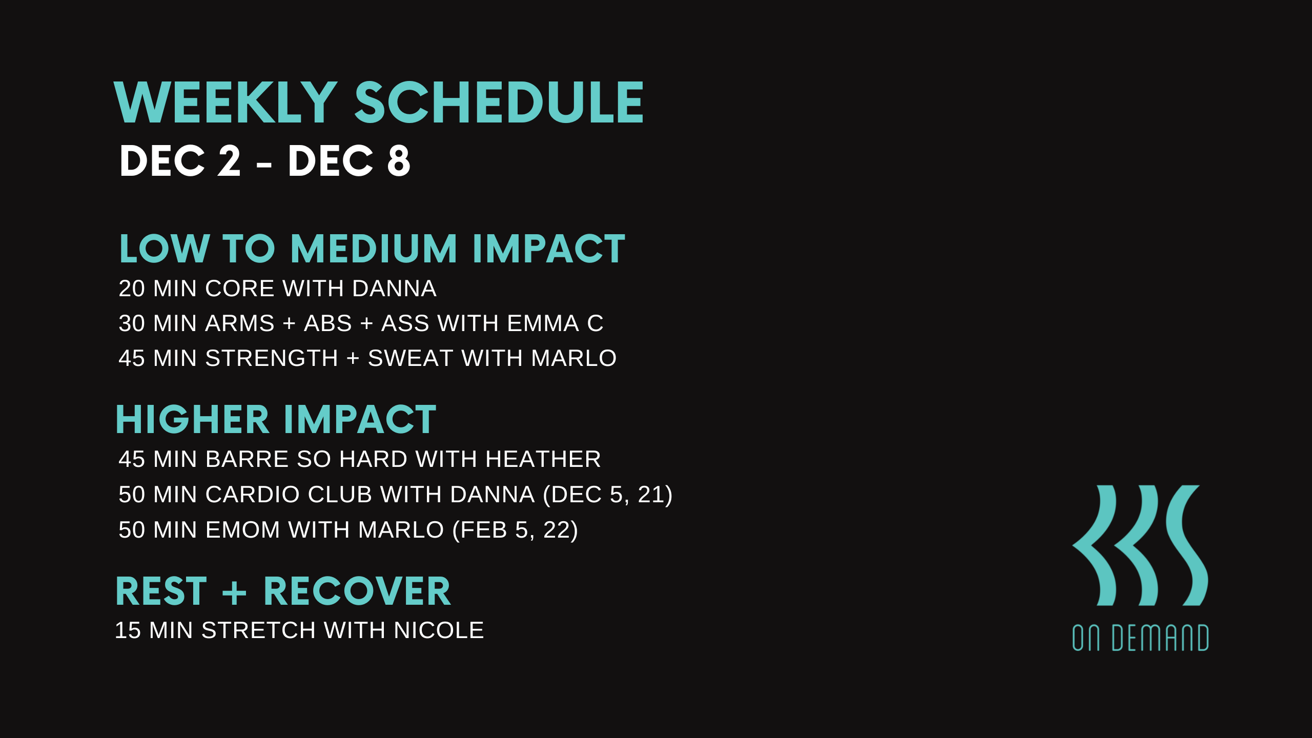 Dec 2 to Dec 8, 2022