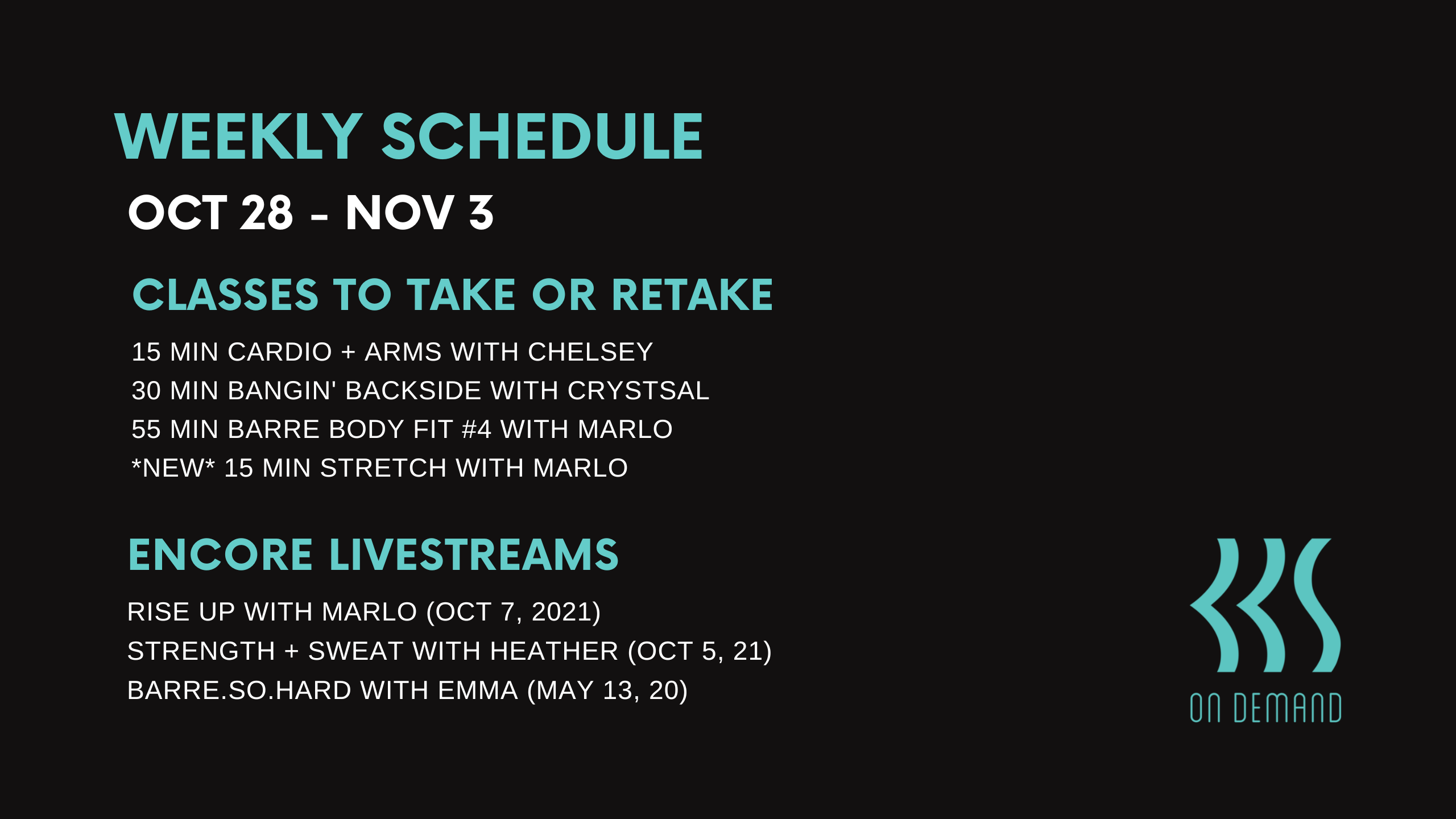 Oct 28 to Nov 3, 2022