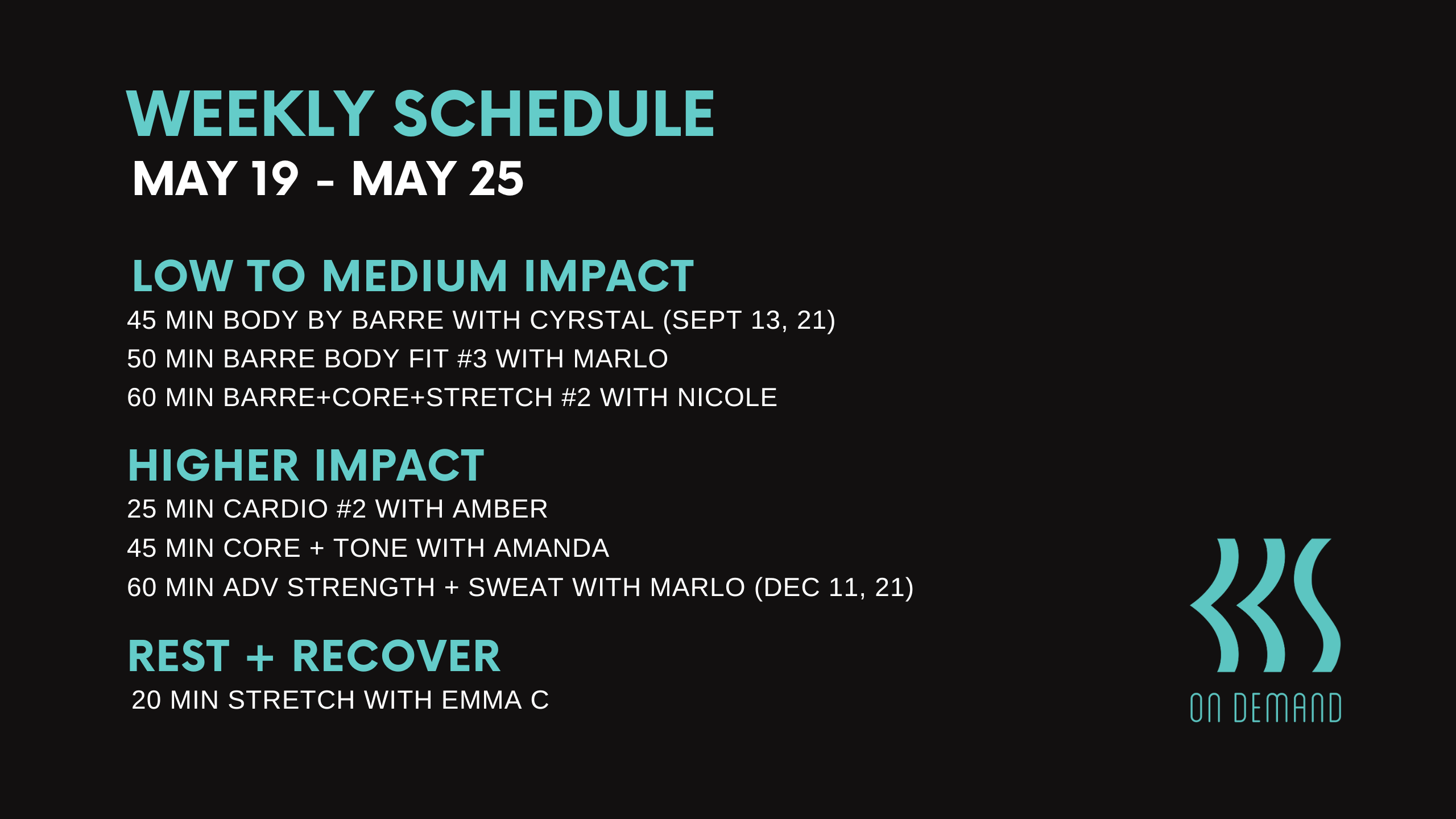 May 19 to May 25, 2023