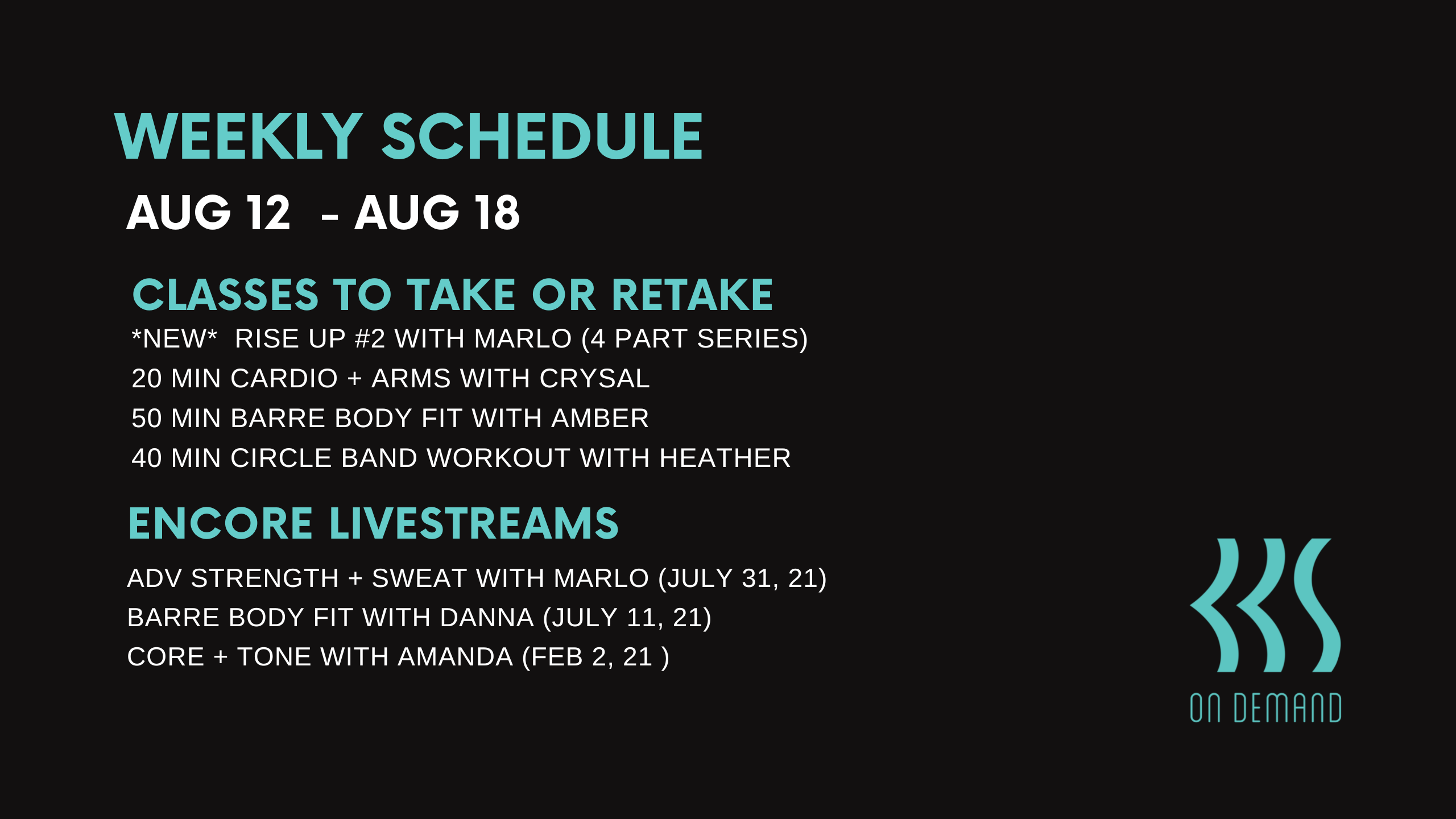 Aug 12 to Aug 18, 2022