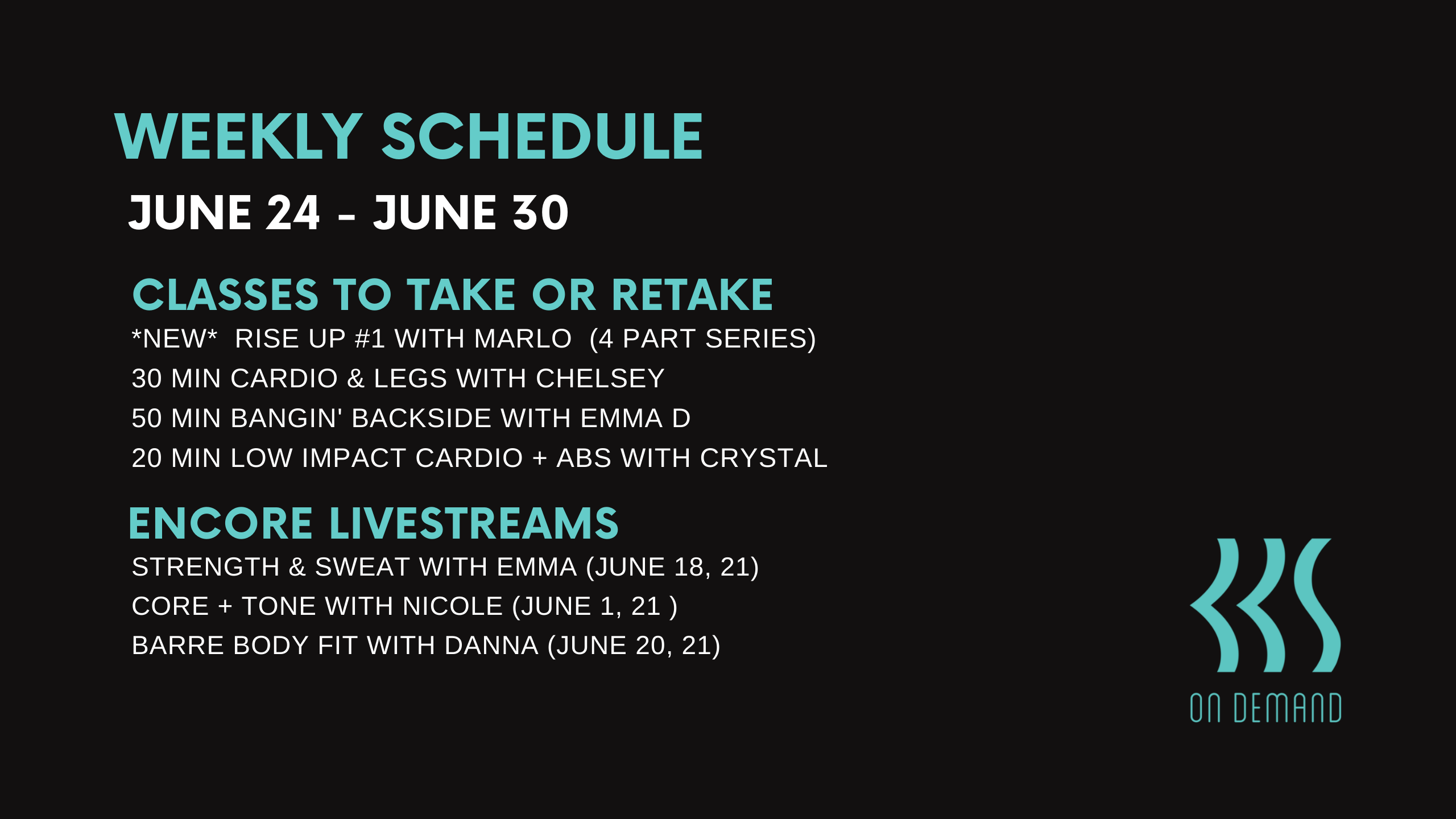 June 24 to June 30, 2022