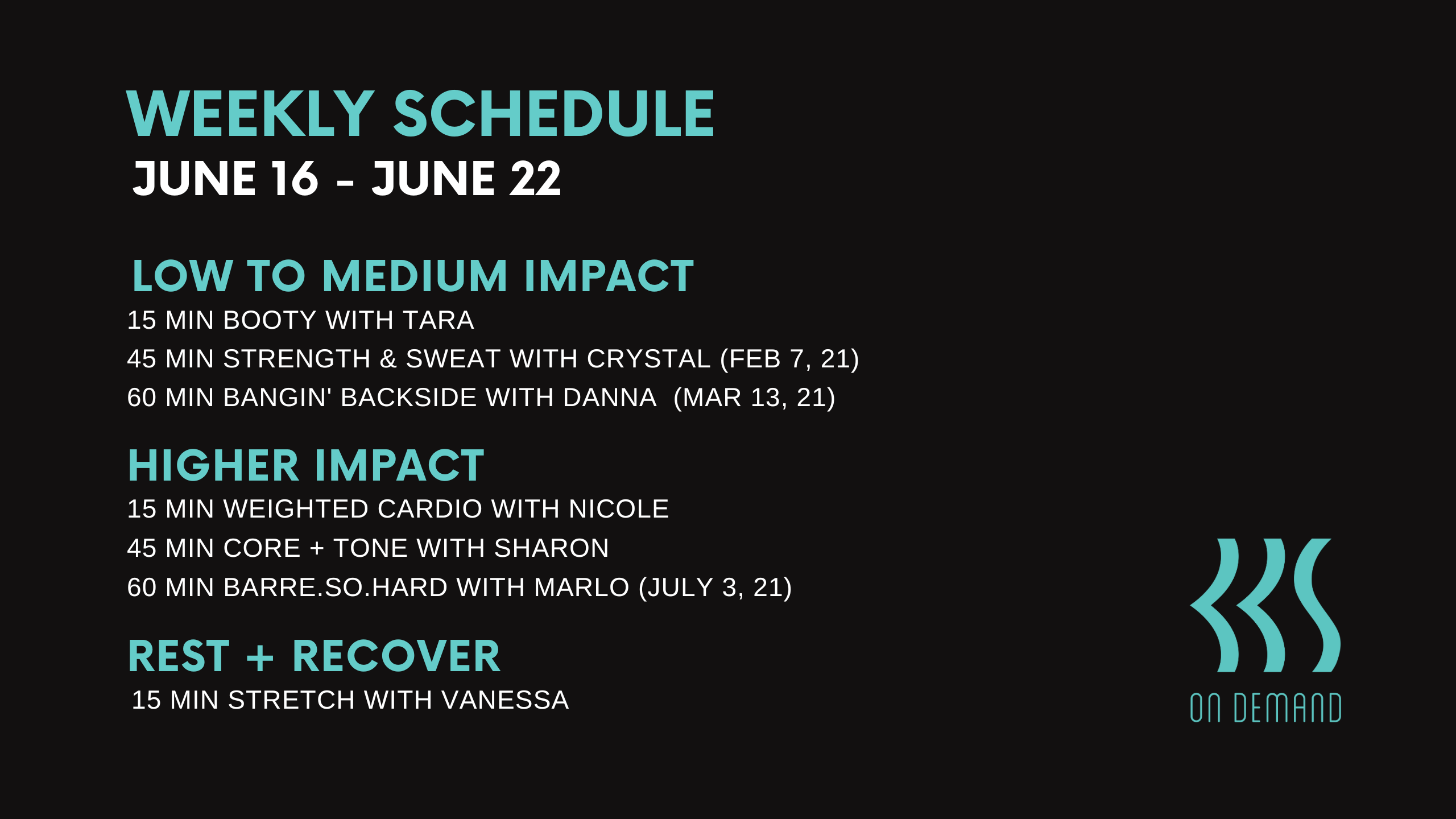 June 16 to June 22, 2023