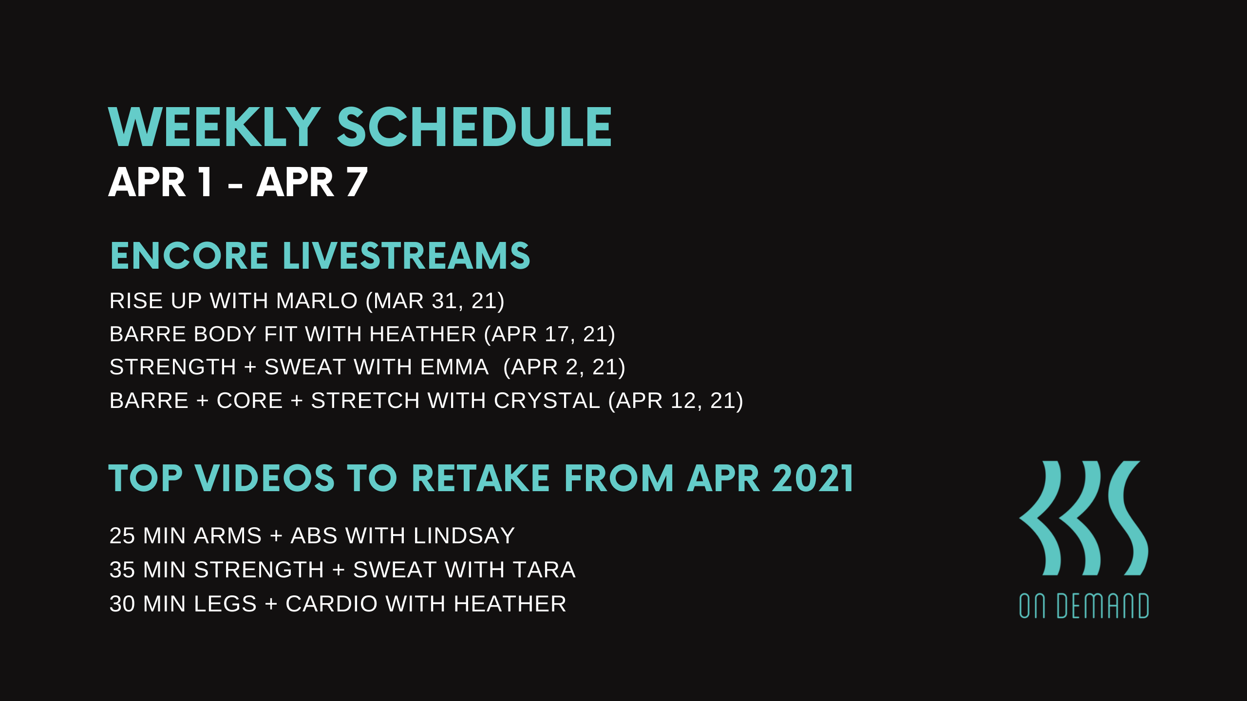 April 1 to April 7, 2022