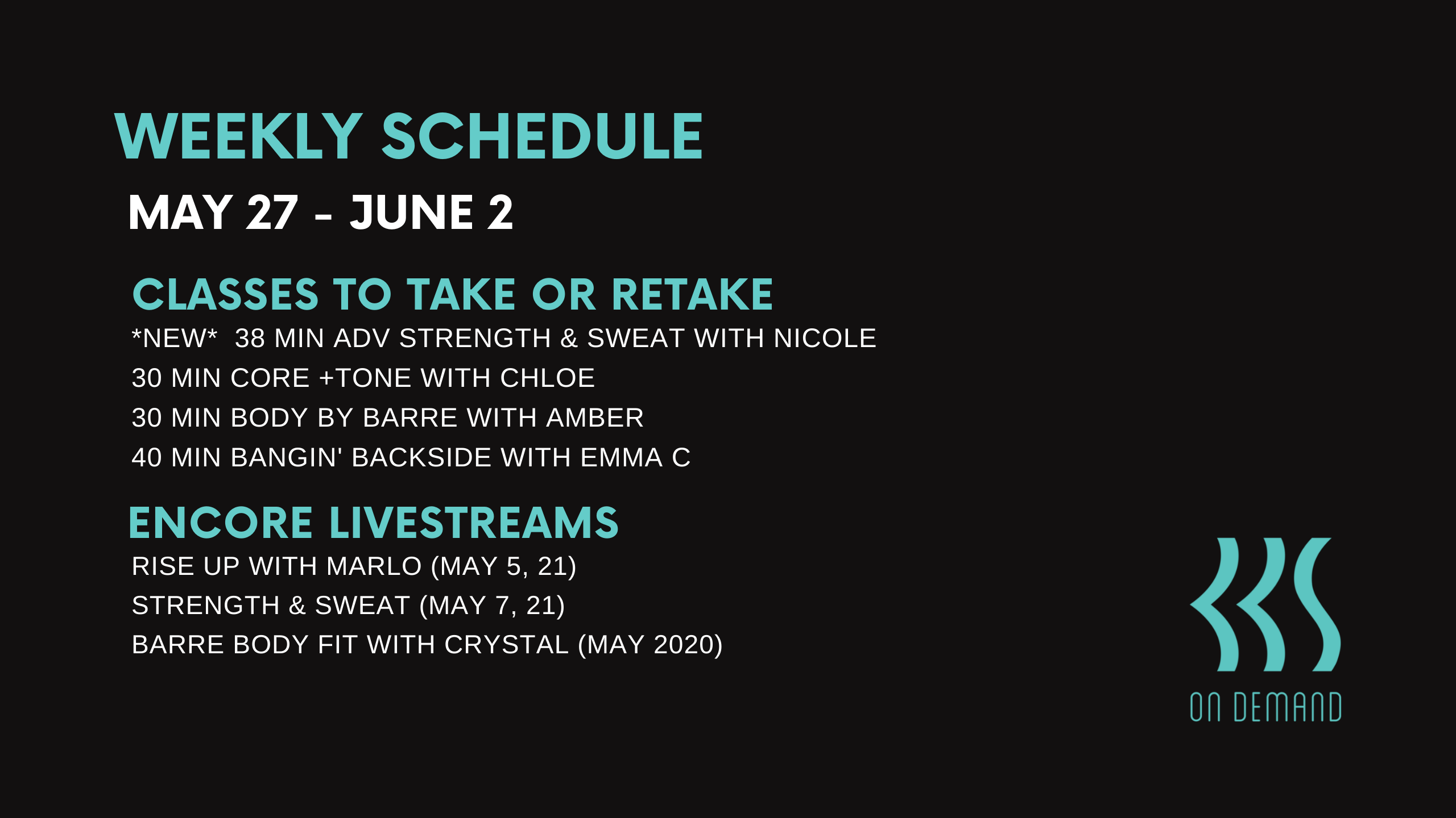 May 27 to June 2, 2022