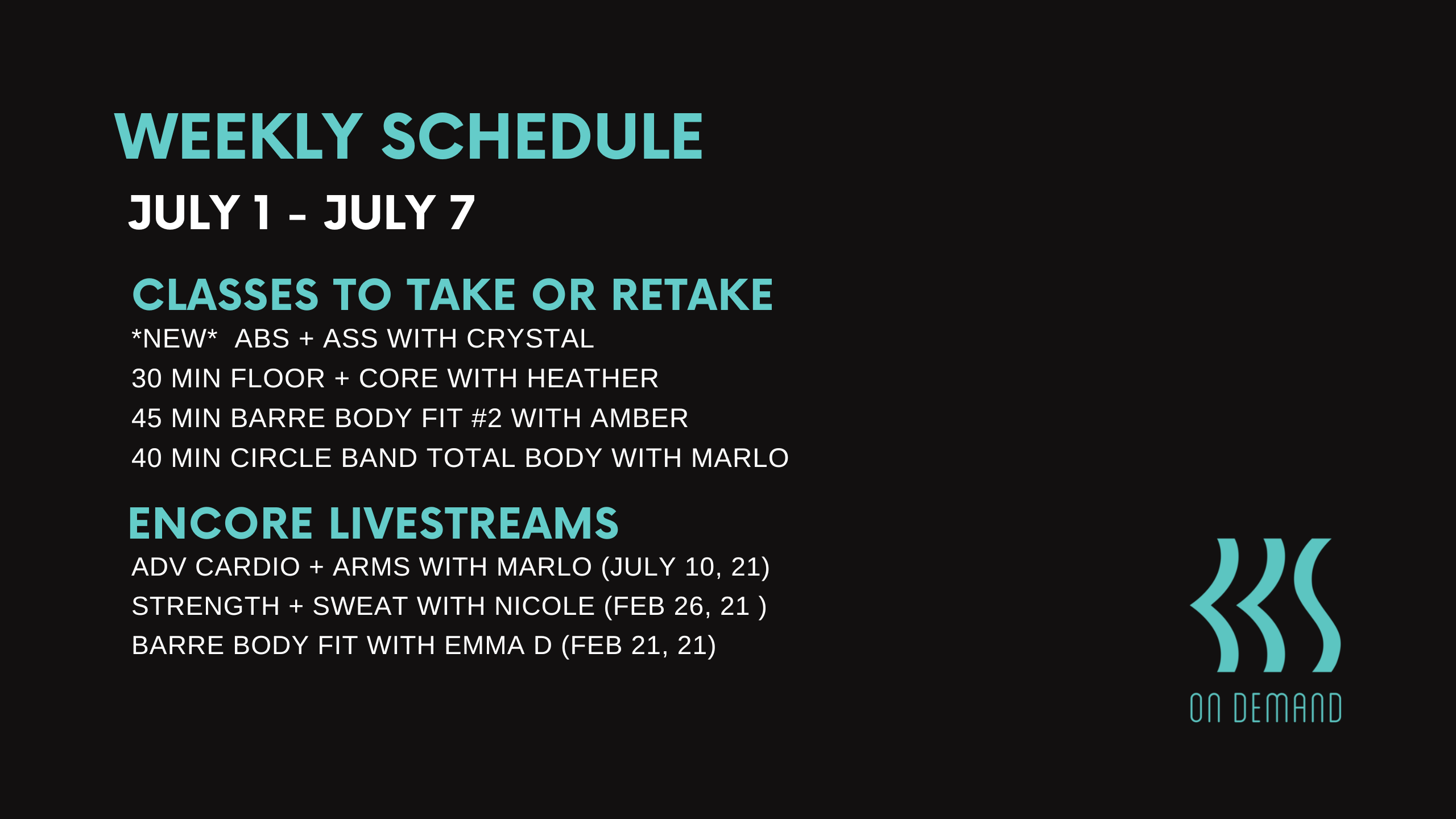 July 1 to July 7, 2022