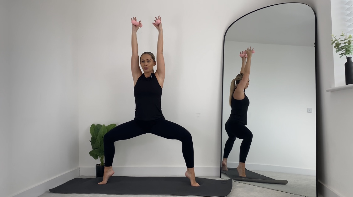 20 MIN FULL BODY BARRE SCULPT W/WEIGHTS