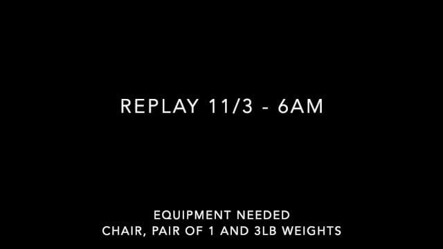 Replay: 11/3 - 6am