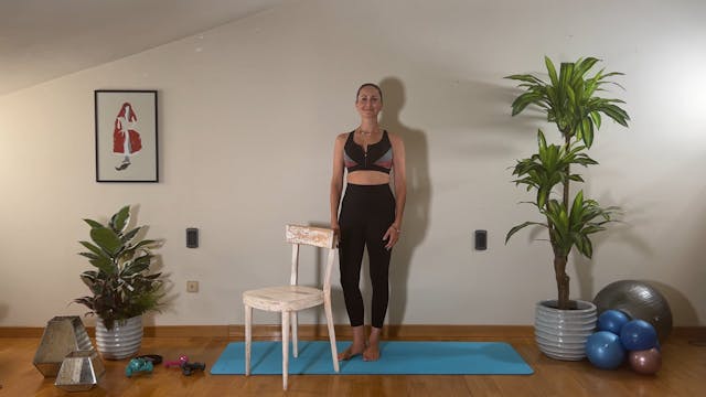 Stretching con sedia 