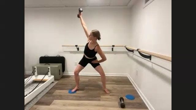 30 min glider, loop band and 5lb weig...