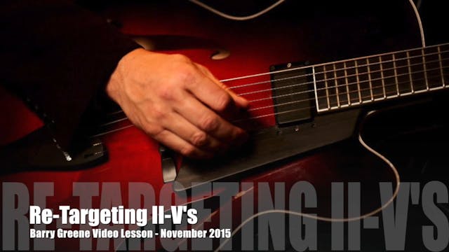 Re-Targeting II-V's - Topic Driven